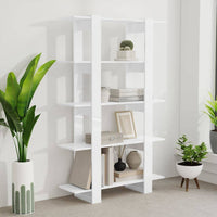 Book Cabinet/Room Divider High Gloss White 100x30x160 cm Kings Warehouse 