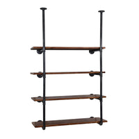 Bookshelf DIY Pipe Shelf 4 Tiers - INGE Home & Garden Kings Warehouse 
