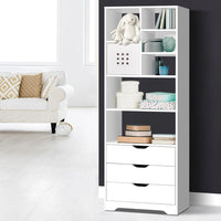 Bookshelf with Drawers - NANA White Furniture Kings Warehouse 