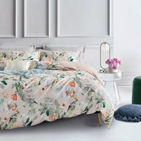 Botanical Celine Microfibre Quilt Cover Set-king size