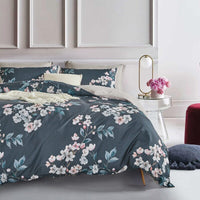 Botanical Hazel Microfibre Quilt Cover Set-queen size Kings Warehouse 