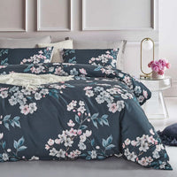 Botanical Hazel Microfibre Quilt Cover Set-queen size Kings Warehouse 