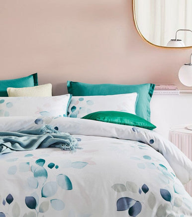 Botanical Olinda Microfibre Quilt Cover Set-king size Home & Garden Kings Warehouse 