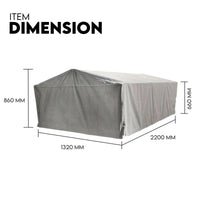 Box Cage Trailer Cover Canvas Tarp for 7x4 ft 600mm High Cage Outdoor Recreation Kings Warehouse 