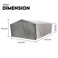 Box Cage Trailer Cover Canvas Tarp for 7x4 ft 600mm High Cage Outdoor Recreation Kings Warehouse 