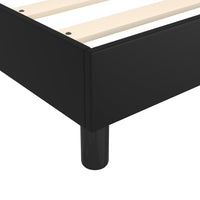 Box Spring Bed Frame Black 107x203 cm King Single Faux Leather Kings Warehouse 