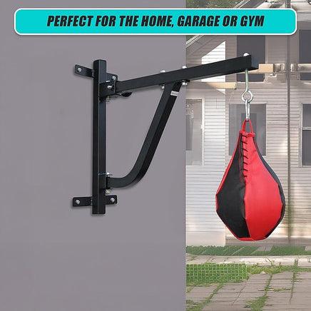 Boxing Punching Bag Wall Pivot Rack – Swivel Mount for Home Gym Sports & Fitness Kings Warehouse 