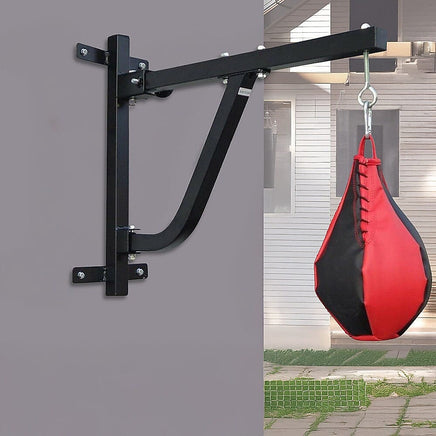 Boxing Punching Bag Wall Pivot Rack – Swivel Mount for Home Gym Sports & Fitness Kings Warehouse 