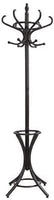 Brown Coat Rack with Stand Wooden Hat and 12 Hooks Hanger Walnut tree Furniture Kings Warehouse 