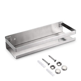 Brushed Bathroom Shower Shelf Kitchen Rack Storage Shelves Shampoo Holder Organizer Kings Warehouse 
