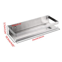 Brushed Bathroom Shower Shelf Kitchen Rack Storage Shelves Shampoo Holder Organizer Kings Warehouse 