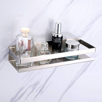 Brushed Bathroom Shower Shelf Kitchen Rack Storage Shelves Shampoo Holder Organizer Kings Warehouse 
