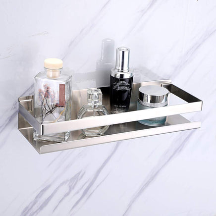 Brushed Bathroom Shower Shelf Kitchen Rack Storage Shelves Shampoo Holder Organizer Kings Warehouse 