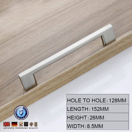 Brushed Nickel Kitchen Door Cabinet Drawer Handle Pulls 128MM Home & Garden Kings Warehouse 