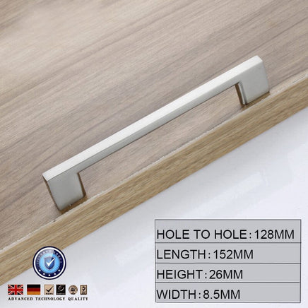 Brushed Nickel Kitchen Door Cabinet Drawer Handle Pulls 128MM Home & Garden Kings Warehouse 