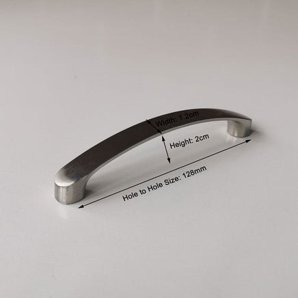 Brushed Nickel Kitchen Door Cabinet Drawer Handle Pulls 128MM Home & Garden Kings Warehouse 