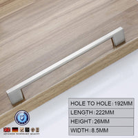 Brushed Nickel Kitchen Door Cabinet Drawer Handle Pulls 192MM Home & Garden Kings Warehouse 