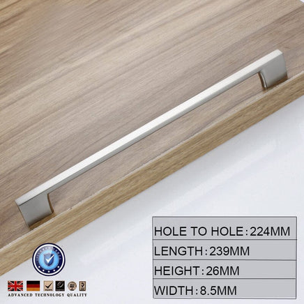 Brushed Nickel Kitchen Door Cabinet Drawer Handle Pulls 224MM Home & Garden Kings Warehouse 
