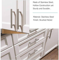 Brushed Stainless steel Kitchen Door Cabinet Drawer Handle Pulls 96MM Kings Warehouse 