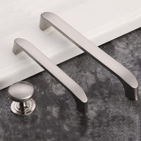 Brushed ZINC Kitchen Door Cabinet Drawer Handle Pulls 128MM Kings Warehouse 