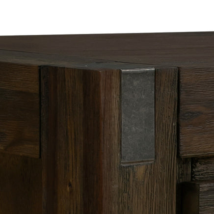 Buffet Sideboard in Chocolate Colour Constructed with Solid Acacia Wooden Frame Storage Cabinet with Drawers Furniture Kings Warehouse 