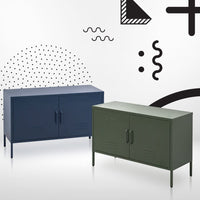 Buffet Sideboard Metal Cabinet - BASE Green Furniture Kings Warehouse 