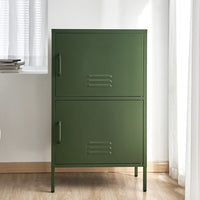 Buffet Sideboard Metal Cabinet - DOUBLE Green Furniture Kings Warehouse 