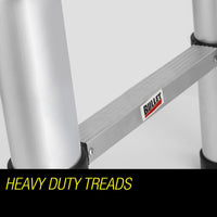 Bullet 3.8m Telescopic Aluminium Ladder Alloy Extension Extendable Steps Multi Portable Tools Kings Warehouse 