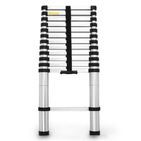 Bullet 3.8m Telescopic Aluminium Ladder Alloy Extension Extendable Steps Multi Portable Tools Kings Warehouse 