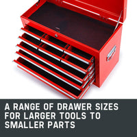 BULLET 9 Drawer Tool Box Chest Organiser Mechanic Garage Storage Toolbox Set Kings Warehouse 