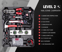 BULLET 925PC Tool Box On Wheels Kit Trolley Mobile Handle Toolbox Storage Set Kings Warehouse 