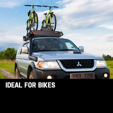 BULLET Car Roof Rack, 123 x 102 x 12cm Universal Luggage Carrier Steel Cage Vehicle Cargo Auto Accessories Kings Warehouse 