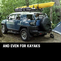 BULLET Car Roof Rack, 123 x 102 x 12cm Universal Luggage Carrier Steel Cage Vehicle Cargo Auto Accessories Kings Warehouse 