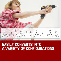 BULLET Pro 4.7m Multi-Purpose Ladder Aluminium Extension Folding Adjustable Step Tools Kings Warehouse 