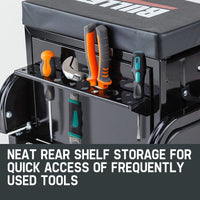 BULLET Rolling Tool Box Stool Mechanic Creeper Toolbox Seat Cushion Garage Tray Tools Kings Warehouse 