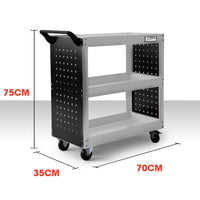 BULLET Tool Trolley Cart Workshop Trolly Mobile Storage Steel Portable Mechanics Kings Warehouse 