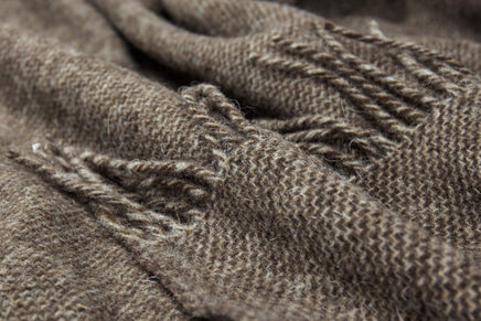 Cambridge Throw - 100% NZ Wool - Natural Kings Warehouse 