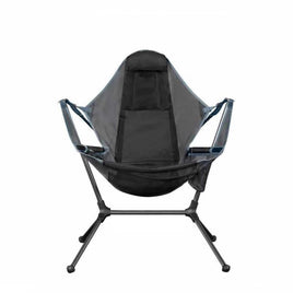 Camping Chair Foldable Swing Luxury Recliner Relaxation Swinging Comfort Lean Back Outdoor Folding Chair Outdoor Freestyle Portable Folding Rocking Chair Grey Furniture Kings Warehouse