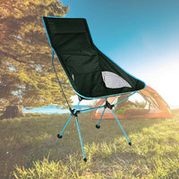 Camping Chair Folding High Back Backpacking Chair with Headrest Sky Outdoor Kings Warehouse 