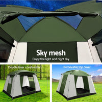 Camping Tent 6 Person Tents Family Hiking Dome Summer Sale Kings Warehouse 