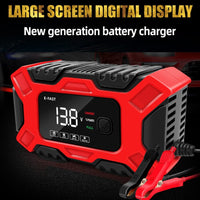 Car Battery Charger 12V 6A Model LCD Smart Battery Repair Boat Caravan Truck Kings Warehouse 