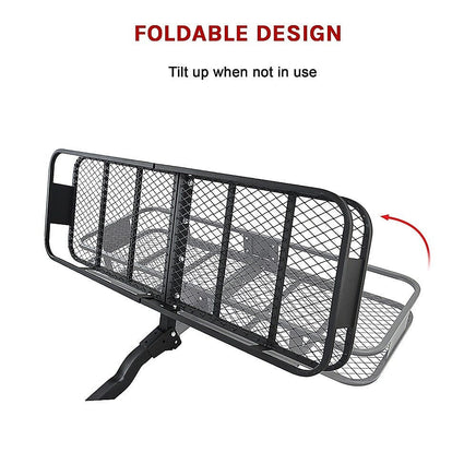 Car Luggage Basket Trailer Hitch Cargo Carrier Outdoor Recreation Kings Warehouse 