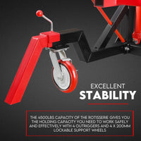 Car Rotisserie Hydraulic Auto Body Frame Boat Repair Restoration 4500LBS Outdoor Recreation Kings Warehouse 