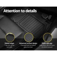 Car Rubber Floor Mats Front And Rear Compatible For Toyota RAV4 2019-2022 Outdoor Adventures Kings Warehouse 