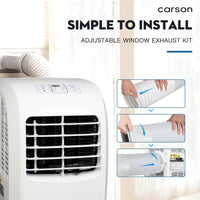 CARSON 3-in-1 Portable Air Conditioner Dehumidifier Fan Cooler Aircon 7000 BTU Kings Warehouse 