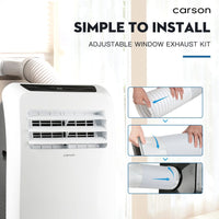 CARSON Portable Air Conditioner - Mobile Fan Cooler Dehumidifier Aircon Kings Warehouse 