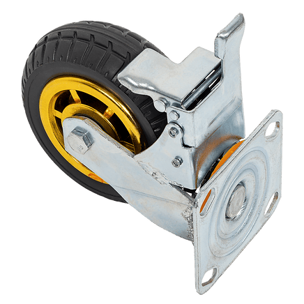 Castor Wheels 4 x 6" 150mm Swivel Silent Caster 2 Brakes 800KG Tools Kings Warehouse 