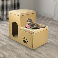 Cat Cardboard House Tree Tower Condo Scratcher Pet Post Pad Mat Furniture Pet Care Kings Warehouse 