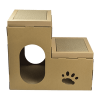 Cat Cardboard House Tree Tower Condo Scratcher Pet Post Pad Mat Furniture Pet Care Kings Warehouse 