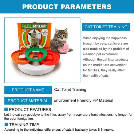Cat Toilet Training System 3 Step Litter Kwitter Pet Training DVD Instruction Kings Warehouse 
